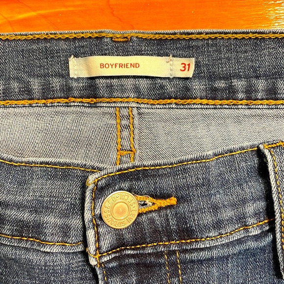 Levi Strauss Waist Size 31 Blue Boyfriend Jeans - Picture 4 of 8